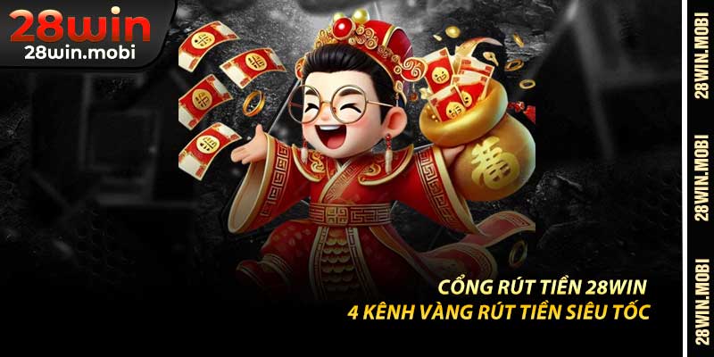 Cổng Rút Tiền 28Win – 4 Kênh Vàng Rút Tiền Siêu Tốc